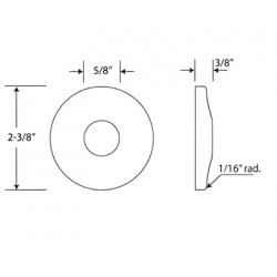 FGC0002 1/2" Sure Grip Low Pattern Flange for Copper Pipe 5/8" OD